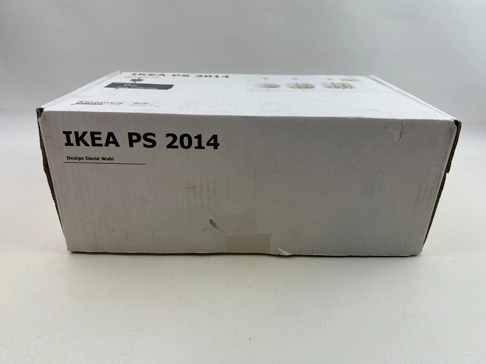 宜家 PS 2014 天花板吊坠灯 14 英寸白色铜 303.114.92 全新 — 第 2/4 张图片