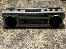 General Electric GE 3-5623A, gray Boombox AM/FM Stereo Radio / Cassette player