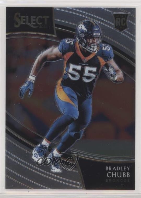 2018 Panini Select Field Level Bradley Chubb #227 Rookie RC