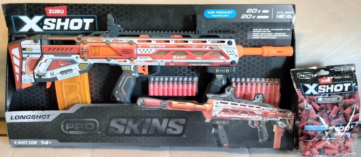 Zuru XShot Skins Pro Series Long Shot Dart Blaster for sale online