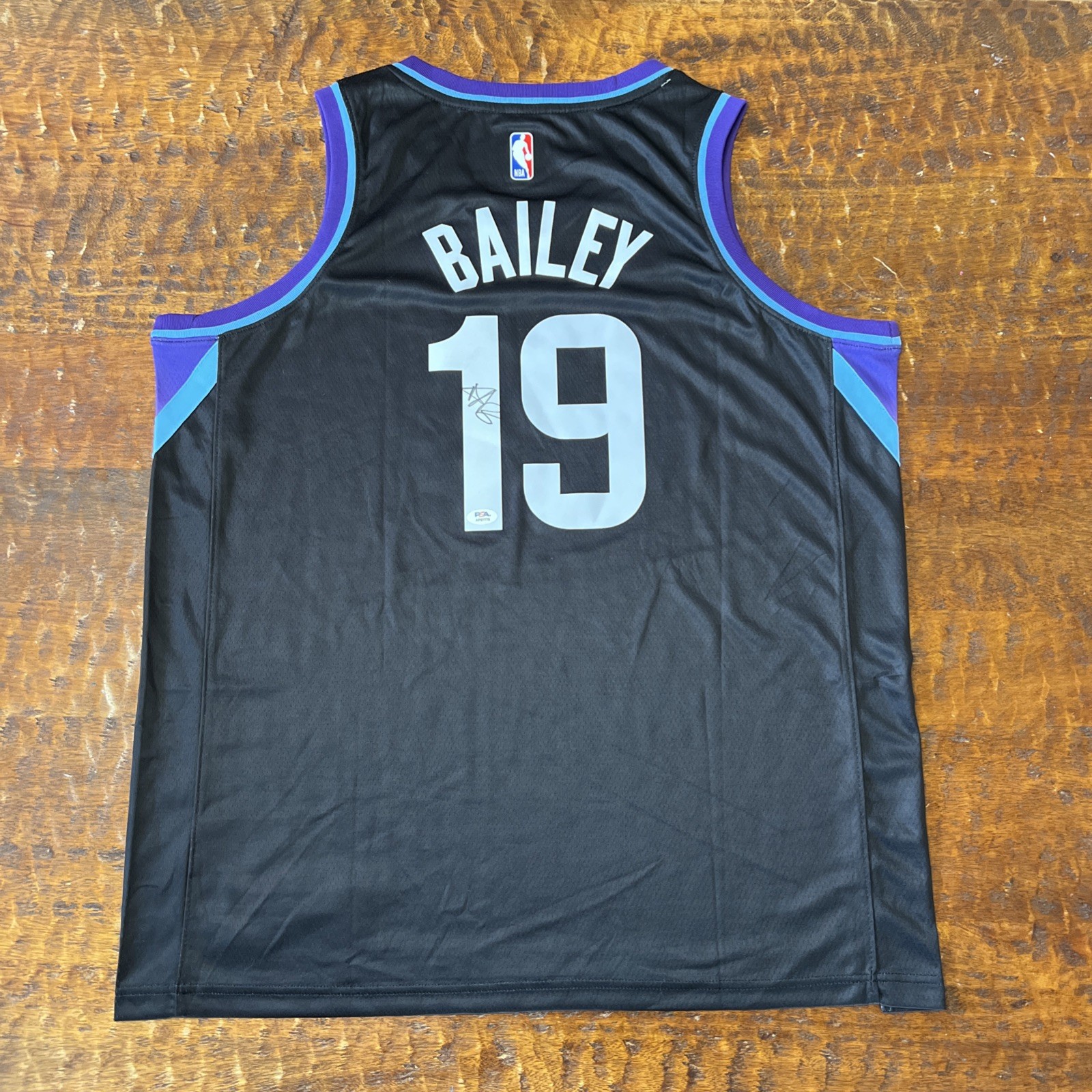 Ace Bailey Autographed Signed Utah Jazz Jersey PSA DNA 