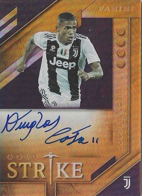 2019-20 Panini Gold Standard Douglas Costa Gold Strike On Card Auto Juventus