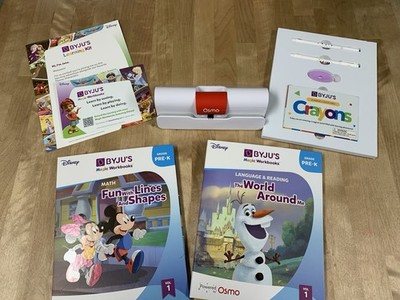 BYJUS Disney Learning Kit Pre K Intro Edition With Osmo Base & Magic Workbooks