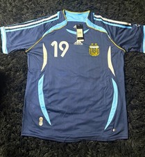 Argentina 2006 World Cup Lionel Messi #19 retro jersey size L