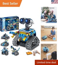 Robot Building Kit with Remote Control Christmas STEM Gifts for Boys Ages 8-1...