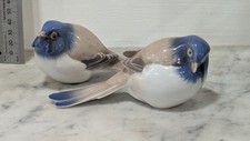 Vintage Paar Bing & Grondahl Meisenmaus Porzellan Vögel 