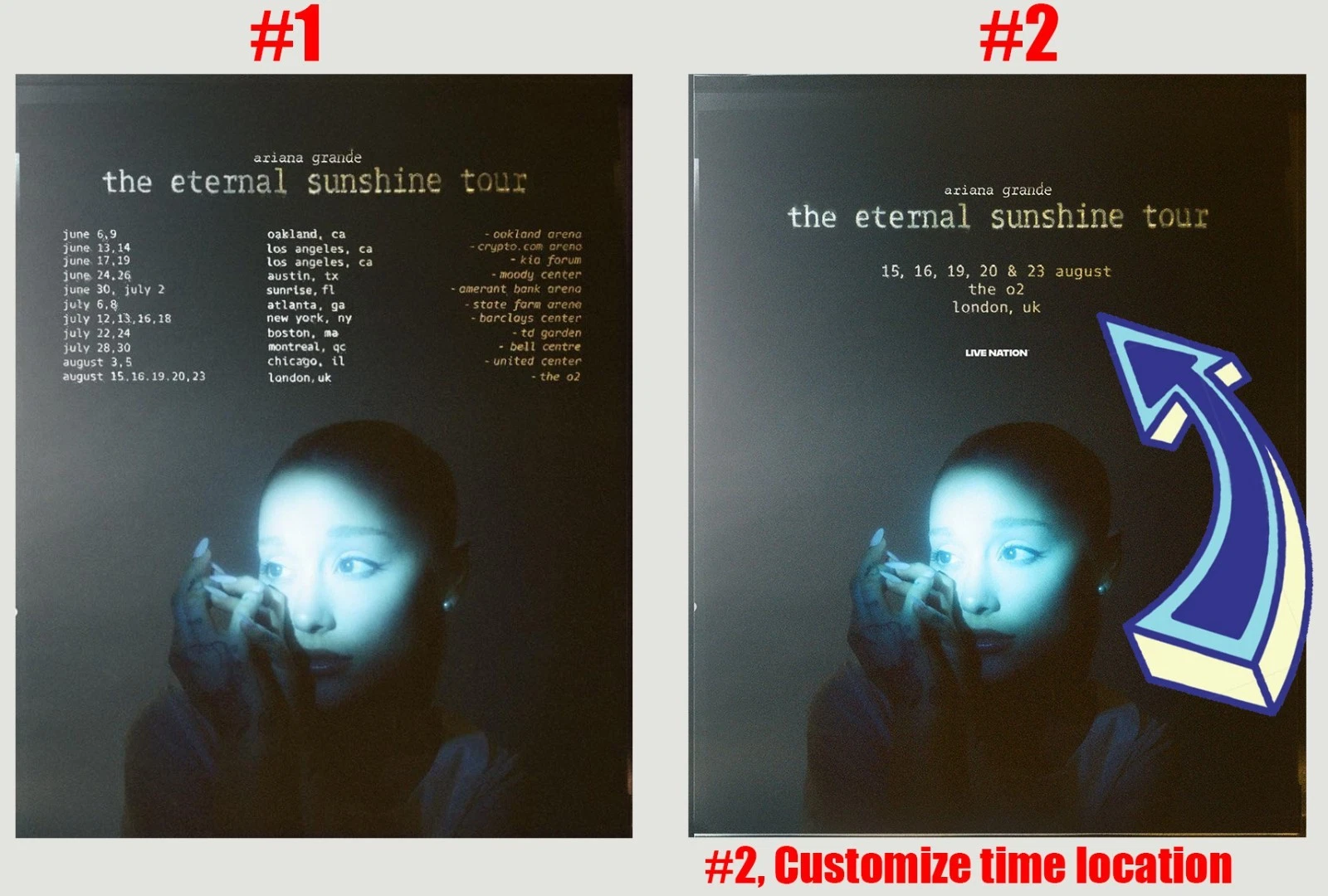 Ariana The Eternal Sunshine Tour 2026 Vertical Poster