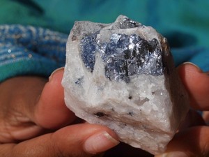 High Grade Silver Ore in Quartz Matrix from the Red Dog Mine in Alaska