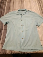 Kenneth Cole New York Shirt Stretch Blue Button UP Slim Fit Men  s Size: M