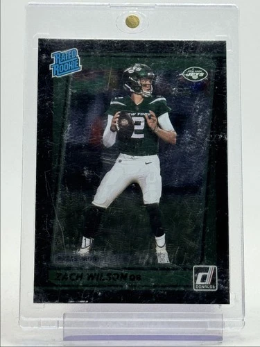 ZACH WILSON 2021 DONRUSS RATED ROOKIE BLACK PRESS PROOF RC /10 Q5159