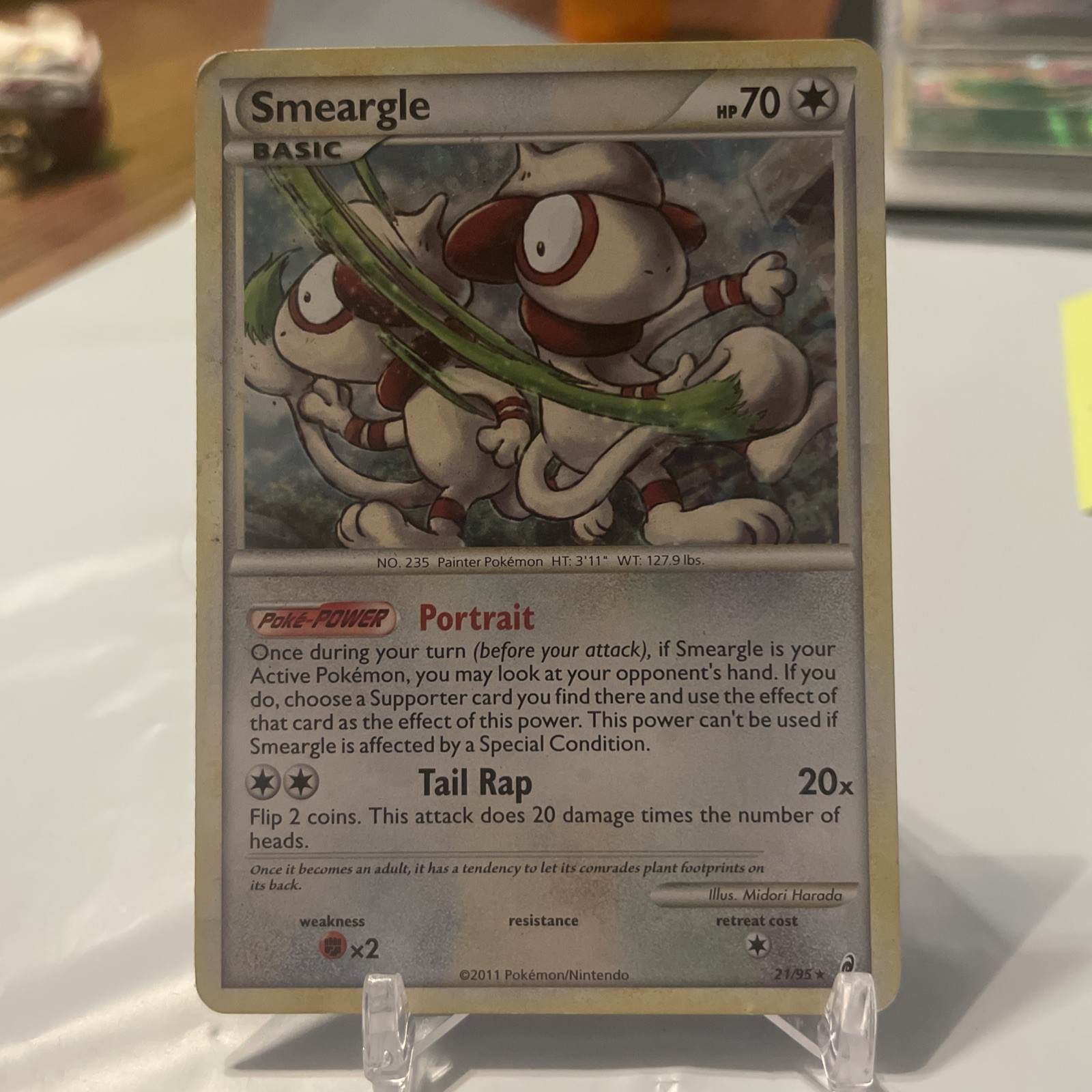 Smeargle 21/95 Call of Legends Holo NM Near Mint Pokemon Card