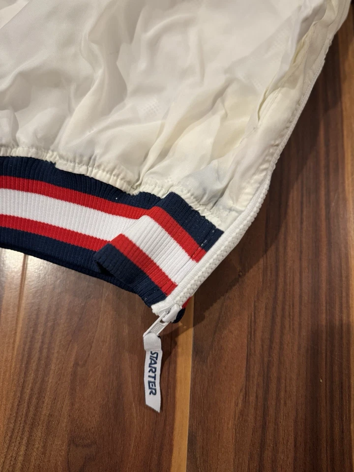 Chaqueta Pullover XL Atlanta Vintage 1996 Starter Juegos Olímpicos Juegos Olímpicos - Blanca - Rara Foto 4 de 4