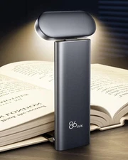 Book Light, Reading Light for Book in Bed, USB Rechargeable LED Night, Pro black