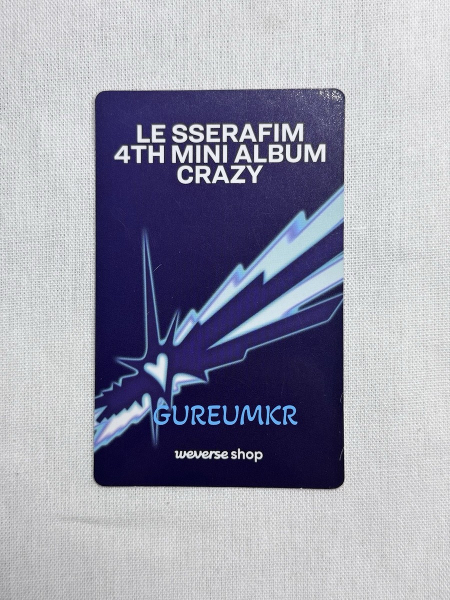 LE SSERAFIM] CHAEWON 4th mini album CRAZY Weverse POB Photocard | eBay