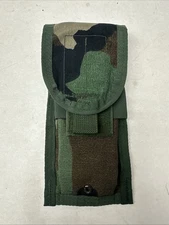 NEW USGI Double Rifle Pouch MOLLE II System Woodland M81