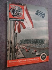 Welt Motor Meister 1957 Formel 1 Tourenwage Motorrad Gelände Motorsport Borgward