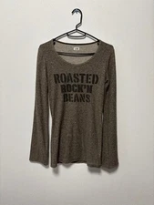 L.G.B. Le Grand Bleu Roasted Rock'n BEANS Graphic Long Sleeve T-Shirt S
