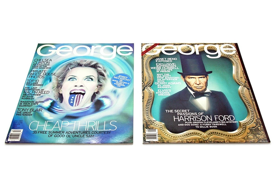 Lot of '97 (Incomplete) Various (Newsstand Edition) "George" Magazines (10), GP Foto 4 de 4