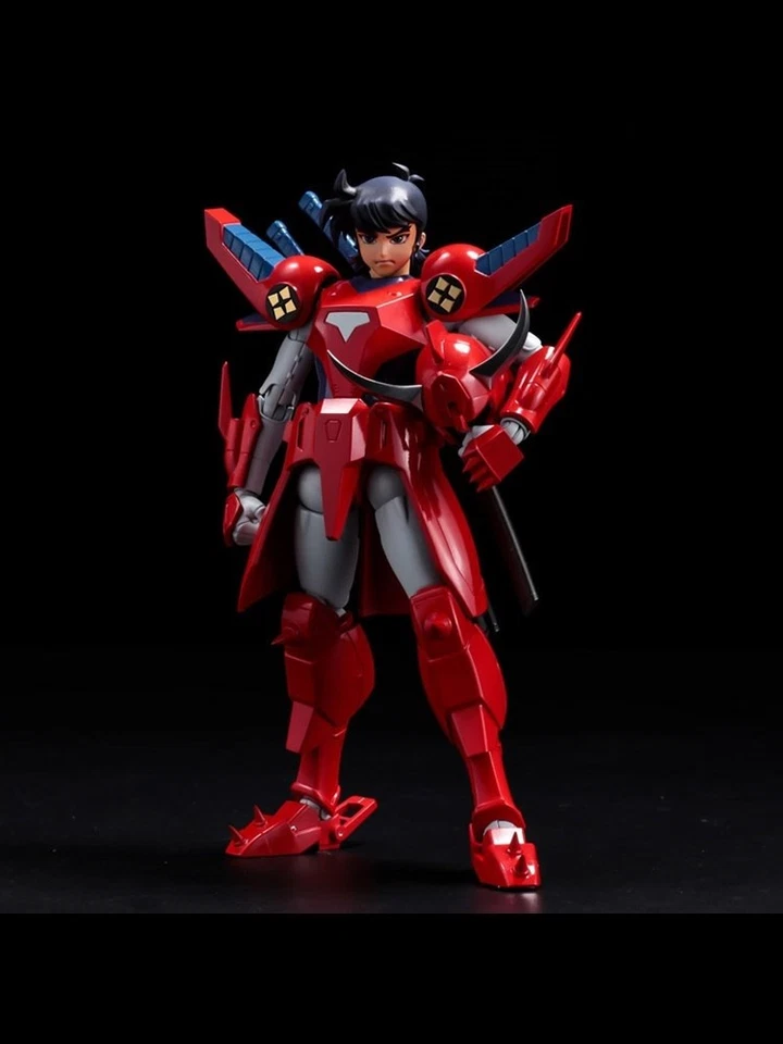 Sentinel Super Movable Ronin Warriors Red Ryo Sanada Action Figure New in Stock - Image 2 of 4