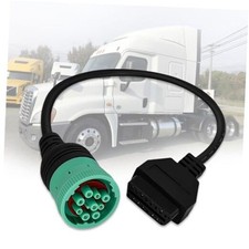 9 Pin to 16 Pin OBD2 Adapter Cable for Heavy Duty Trucks and J1939 9pin