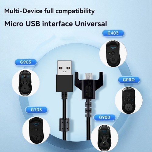 -USB-Ladekabel, Daten- und Spielkabel für GPRO/GPW/G900 G403 G703 Gam3428 - Bild 2 von 8