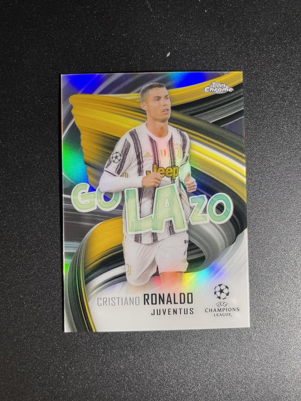 2020-21 Topps UEFA Chrome CL CRISTIANO RONALDO Golazo Golazo JUVENTUS Soccer