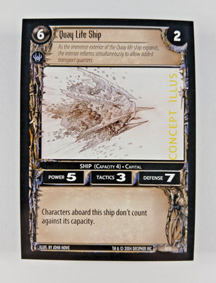 Quay Life Ship - Beta Set - Wars TCG card (2004 Decipher) scifi CCG