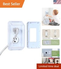 Waterproof and Dust-Proof Baby Safety Outlet Cover - Easy One-Hand Operation