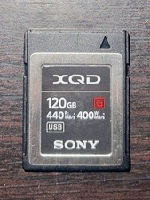 Sony XQD G Series High Speed 120GB Memory Card 440MB/s Read 400MB/s Write