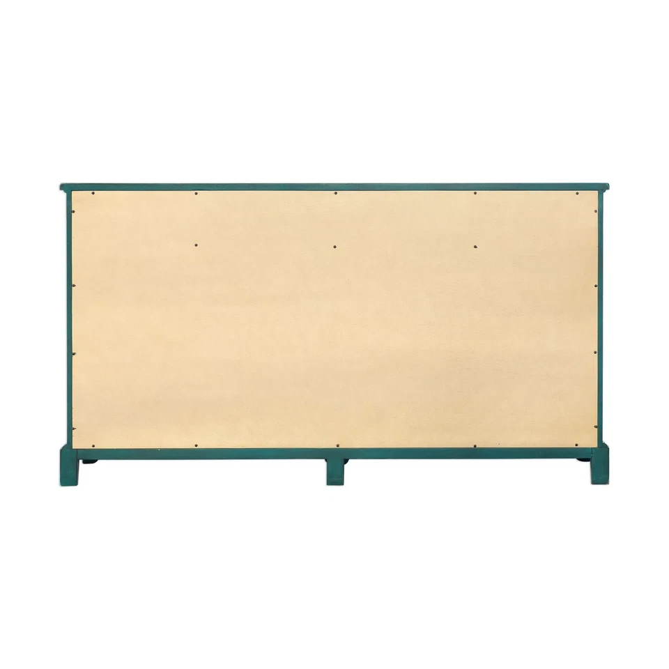 Uttermost 25419 Oksana 64"W Lagoon Green Contemporary Credenza - Green - Image 3 of 4