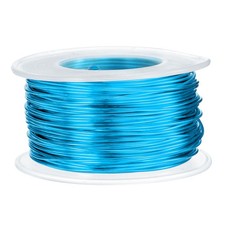 18 Gauge Aluminum Craft Wire 1.0mm 98.5ft Bendable Metal Wire, Bright Blue