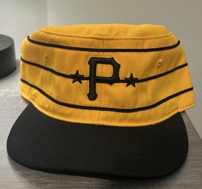 Vintage Pittsburgh Pirates Pillbox Snapback Hat MLB Twins Black