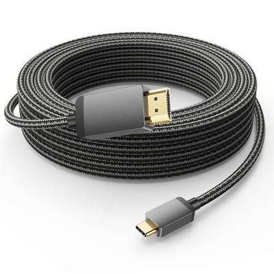 4K USB C to HDMI Cable 30FT, High Speed Long Type-C Grey