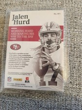 2019 Panini Encased Jalen Hurd Rookie Triple Memorabilia #RT1 Card /50