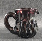 Boyd's Crystal Art Glass MINI PITCHER #35 PLUM 10-25-88 Deep Purple NOS — photo 2