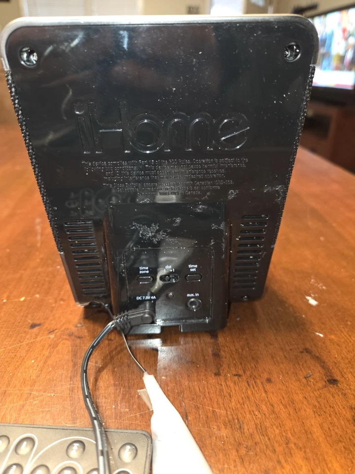 iHome ID37 будильник радио док-станция iPod iPhone iPad USB с пультом дистанционного управления протестирован - Изображение 4 из 4