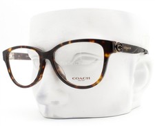 Coach Eyeglasses HC 6153F 5120 Glasses Dark Brown Tortoise 53mm with Case