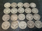 Barber Half Dollar 50c Roll 20 Circulated 90% silver