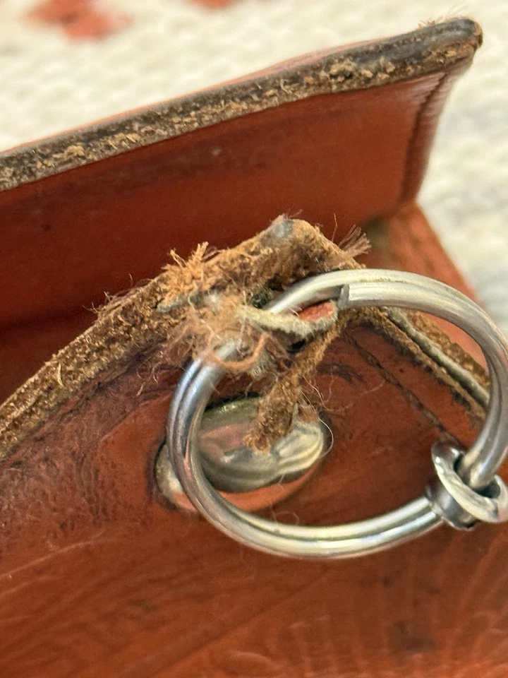 Cartera Harley Davidson vintage de cuero genuino marrón Foto 4 de 4