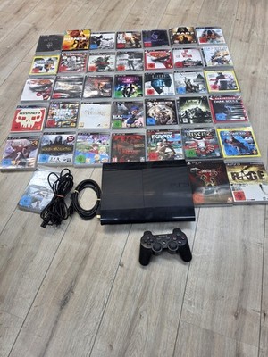 XXL Bundle Sony Playstation 3 Super Slim mit 38 Spiele- PS3 Spielekonsole 