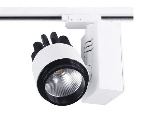 Spot LED 30W Binario Trifase 3000K Orientabile - Design d'Interni Professionale