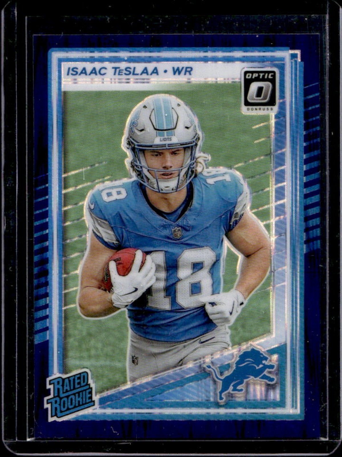 2025 Panini Donruss Optic Isaac TeSlaa Rated Rookie Purple Shock Prizm #219