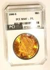 1880-S   MS 67 +  PL Proof-like Golden Glowing Monster Coin Morgan Dollar PCI