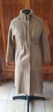 Splendide long manteau vintage en véritable peau retournée (Shearling) – T38/40 