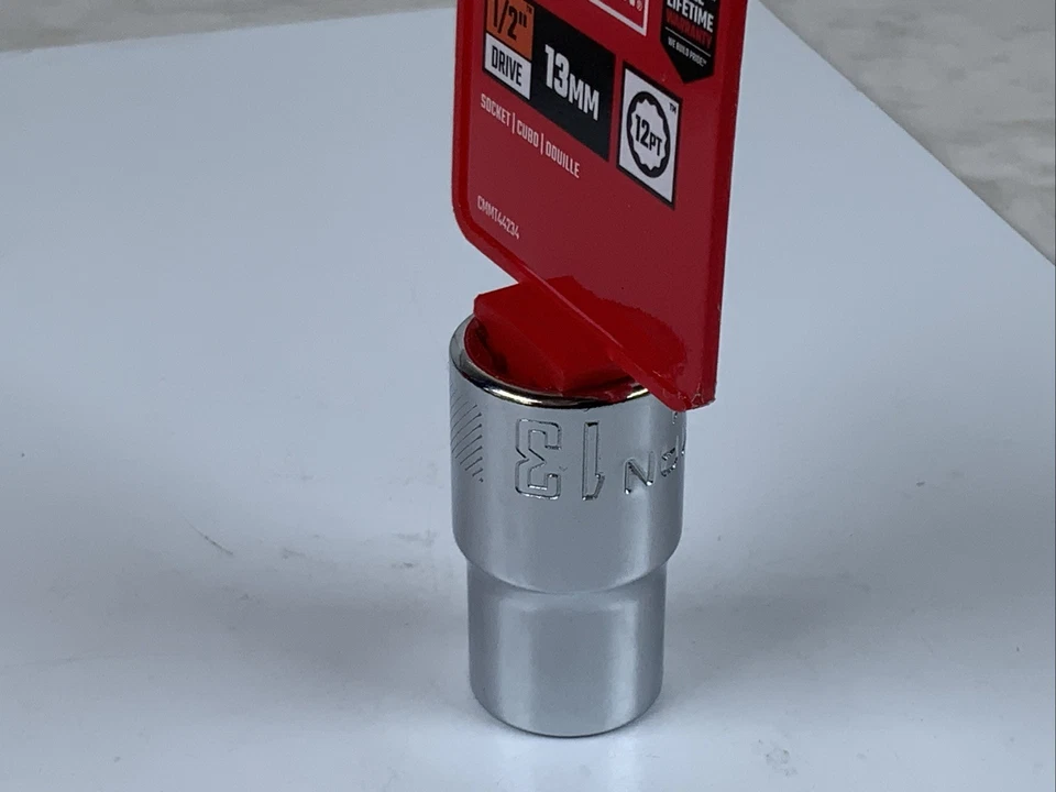 Craftsman CMMT 44234,  13mm  1/2 Drive 12pt Metric Socket, Taiwan - Image 3 of 4