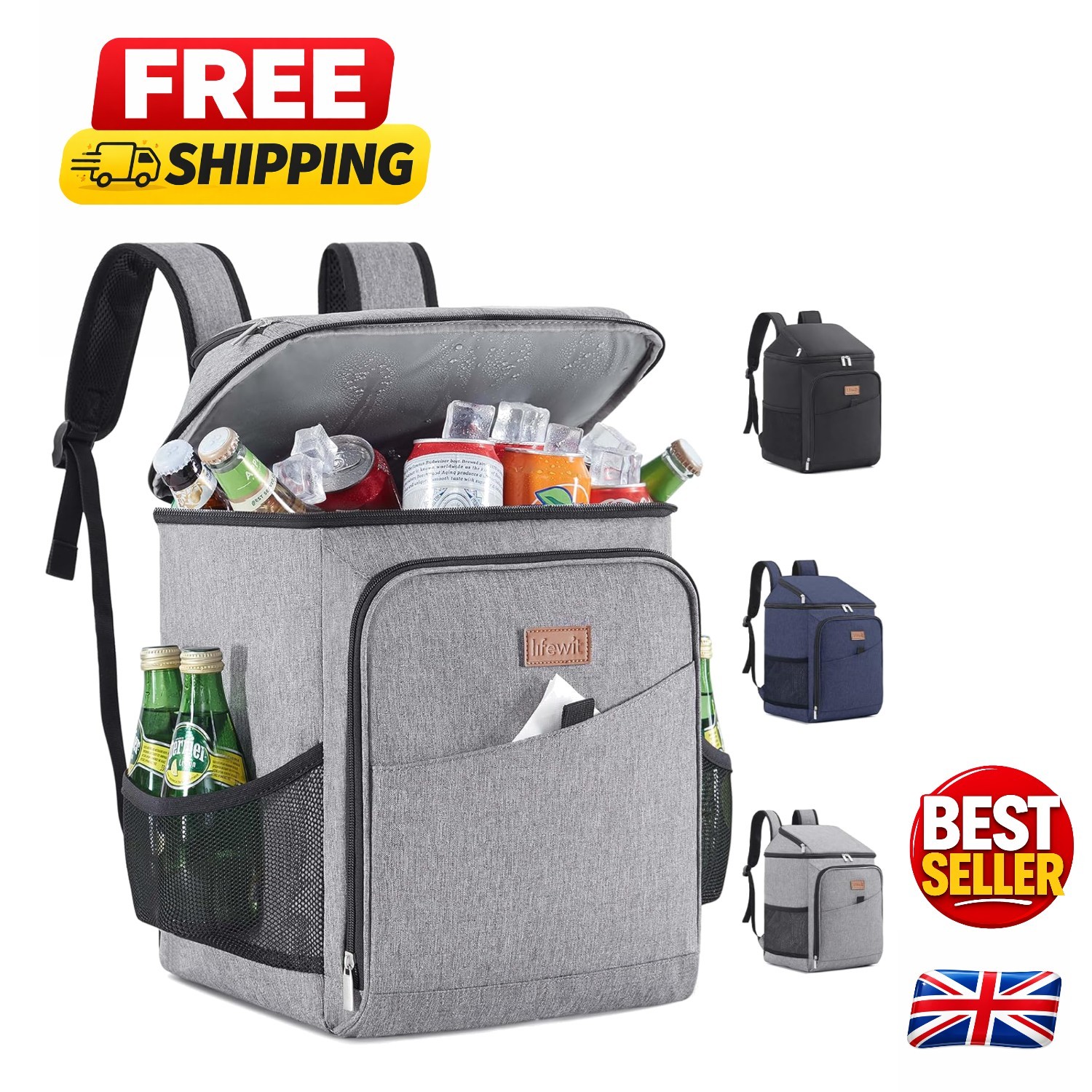 26L Insulated Leakproof Backpack Cooler - Perfect for Outdoor Adventures