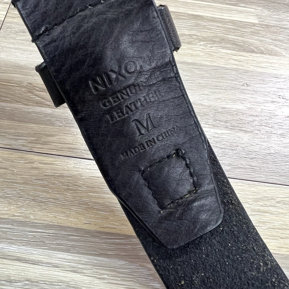 Cinturón de cuero Nixon con hebilla de cuero genuino para hombre mediano M 40 - 4S595 Foto 4 de 4