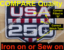 Five 5 Super Bowl USA 250 Patch LX 60 Game