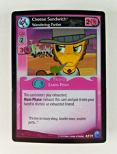 Cheese Sandwich, Wandering Partier #f19 Foil Canterlot Nights My Little Pony CCG