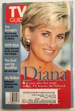 TV Guide Princess Diana August 15, 1998 James McDaniel NYPD Blue Royal McBeal A